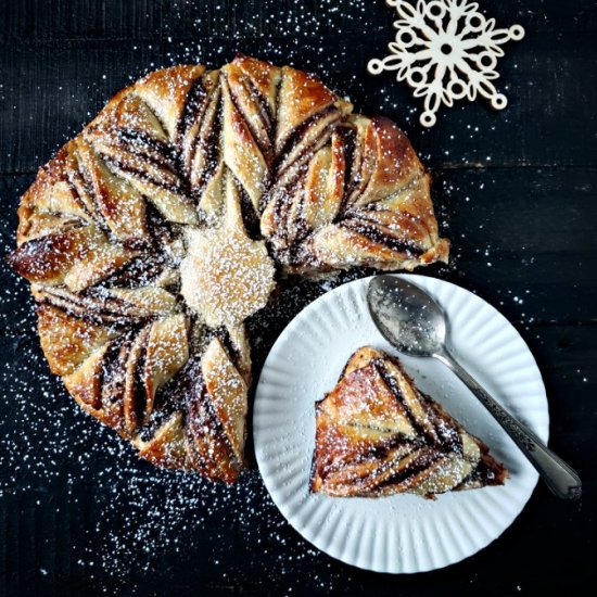 Raspberry & Chocolate Star Bread