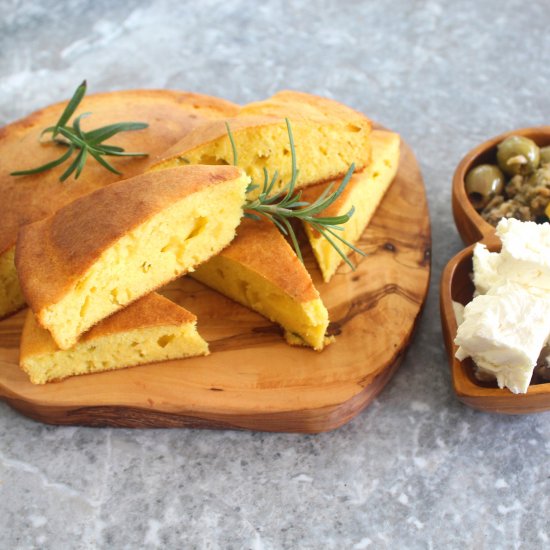 Mediterranean Rosemary Cornbread