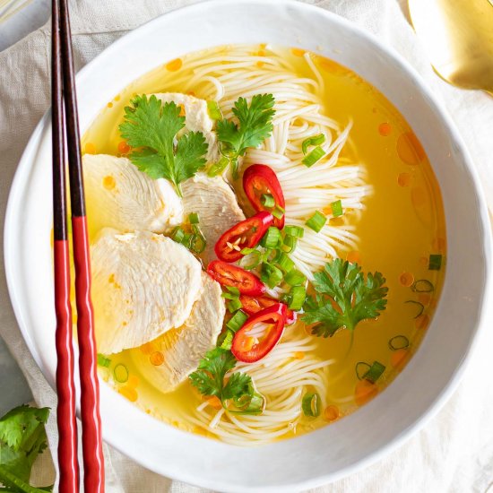 15 Minute Asian Chicken Noodle Soup