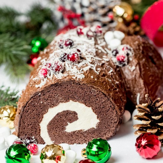 Yule Log Cake – Buche de Noel