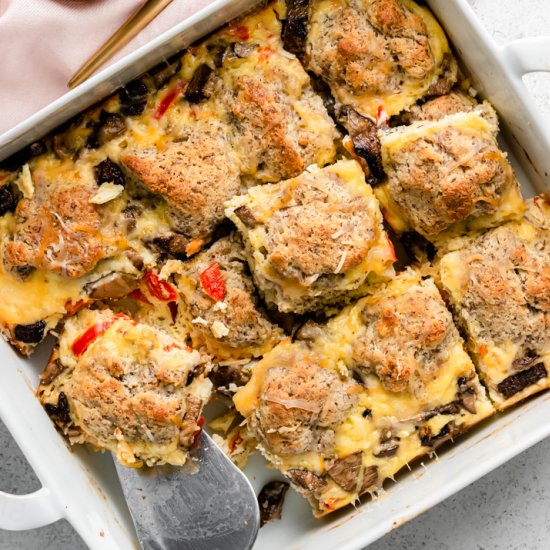 Keto Biscuit Breakfast Casserole!