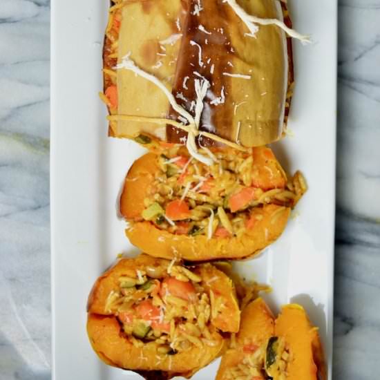 STUFFED ROASTED BUTTERNUT SQUASH