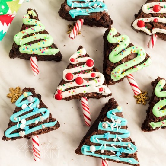 Christmas Tree Brownies