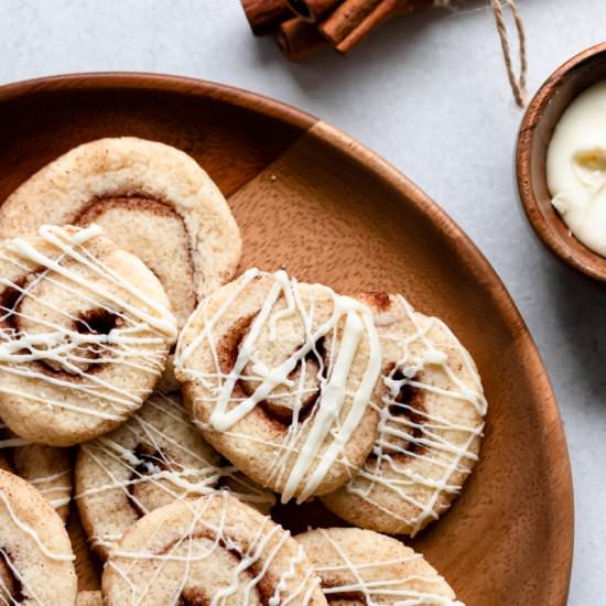 Cinnamon Roll Cookies! GF and Keto!