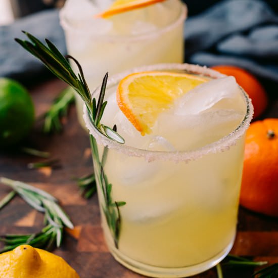 Low Carb Rosemary Margarita