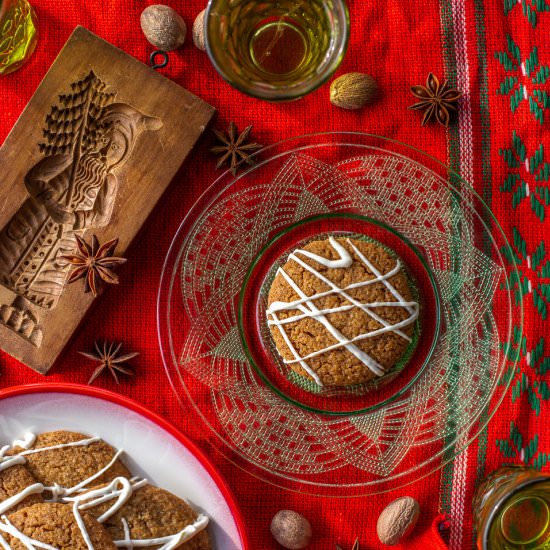 Frosted Ginger Cookies