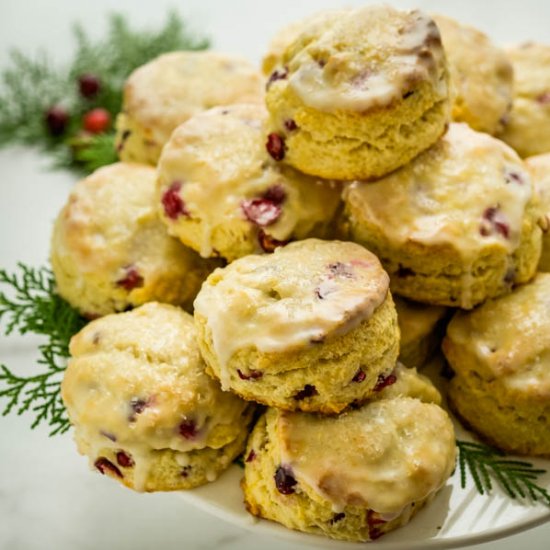 Homemade Cranberry Lemon Scones