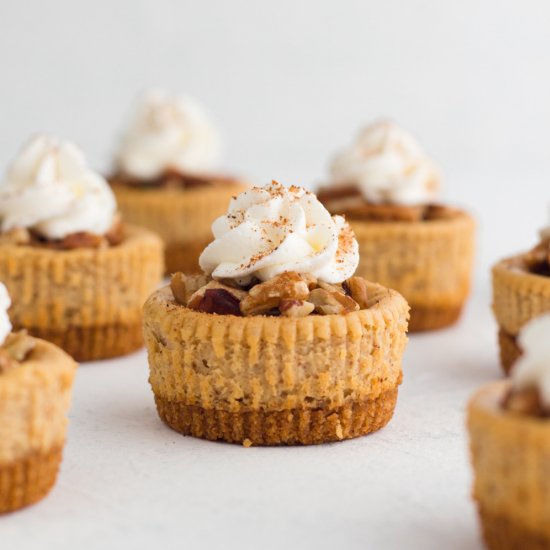 Mini Gingerbread Cheesecakes