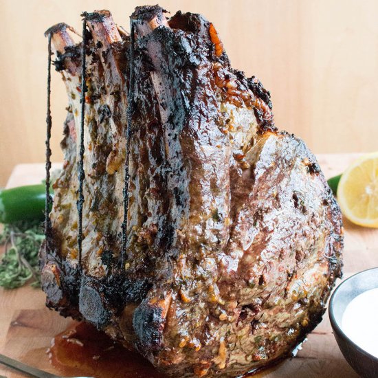 Spice Rubbed Prime Rib Roast