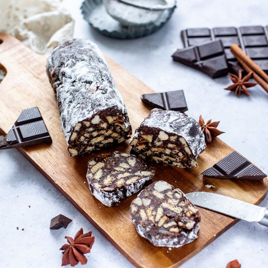 Vegan Chocolate Salami