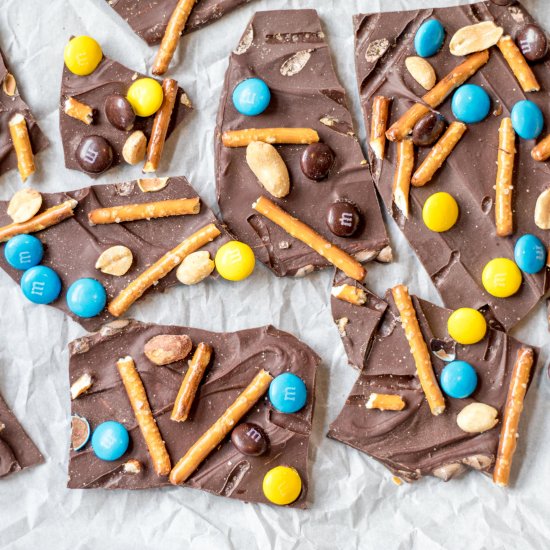 sweet and salty chocolate bark