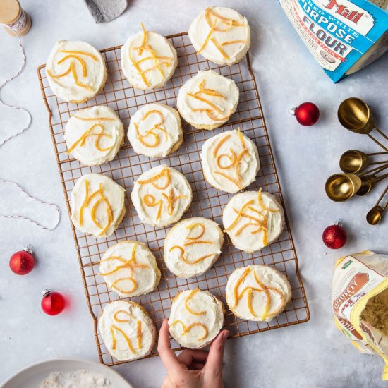 Cardamom Orange Sour Cream Cookies