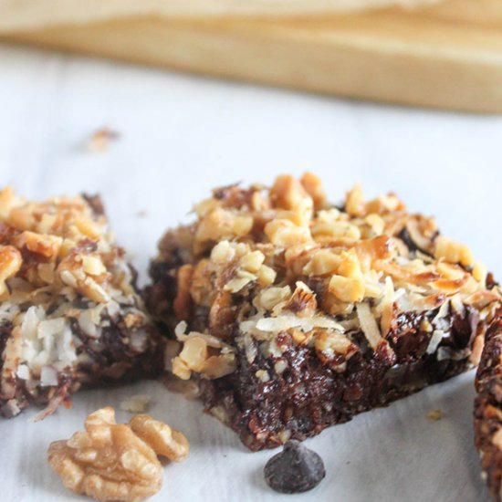 Healthier Magic Cookie Bars