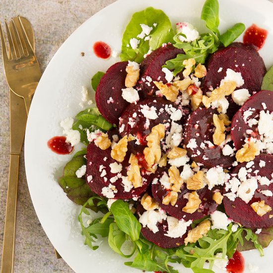 Beetroot salad with feta