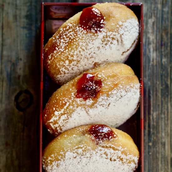 Israeli Jelly Donuts “Sufganiyot”