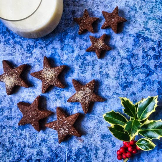 Chocolate Almond Stars