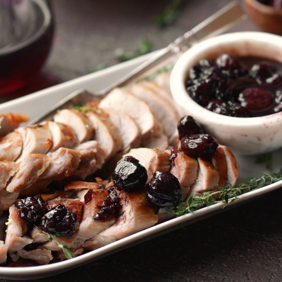 Pork Tenderloin with Cherry Sauce