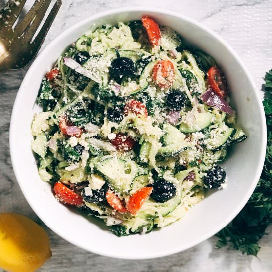 Zucchini Noodle “Pasta” Salad