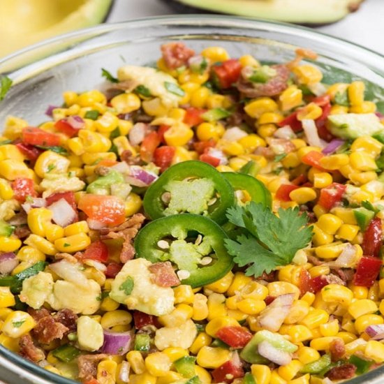 Steamed Spicy Corn Salad