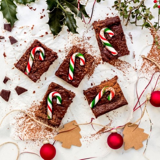 Candy Cane Brownies