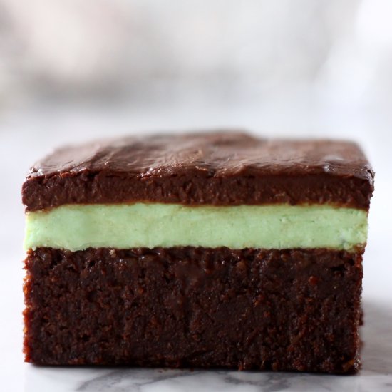 Vegan Peppermint Brownies