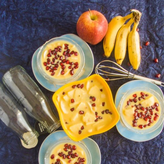 Mixed Fruit Custard Recipe