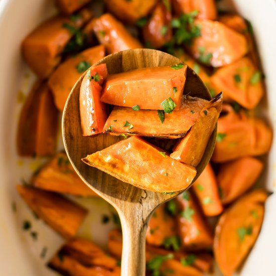 Citrus Butter Sweet Potatoes