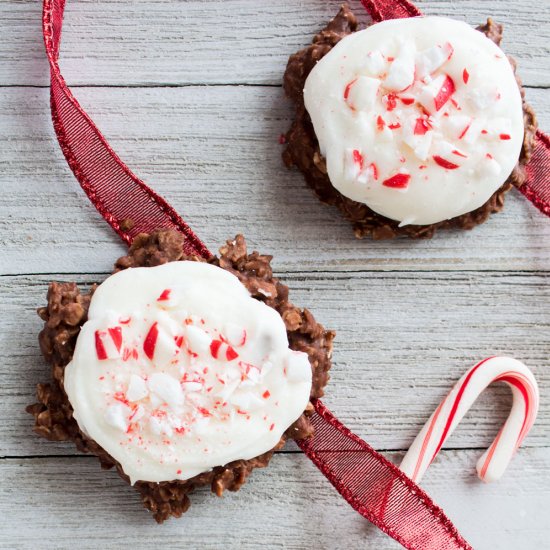 Chocolate Peppermint No Bake Cookie