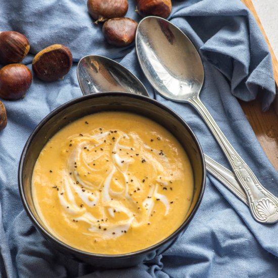 Chestnut pumpkin soup