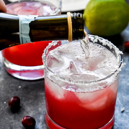 Cranberry Champagne Margaritas