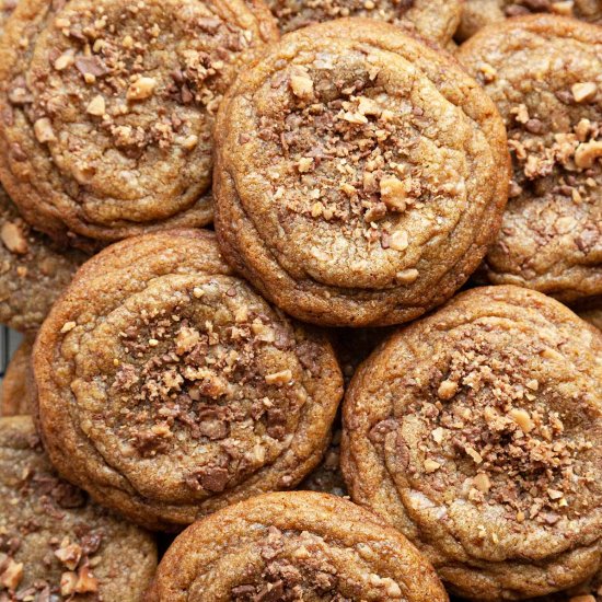 Brown Butter Toffee Cookies