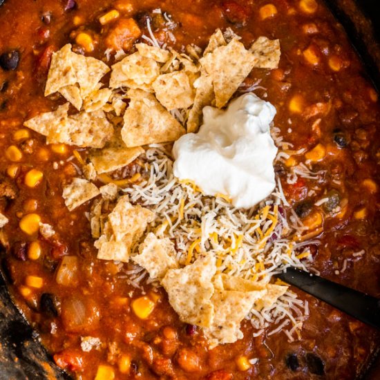 Slow Cooker Taco Soup