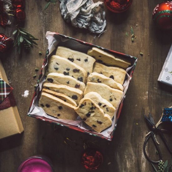 Dried Cranberries Shortbread Cookie