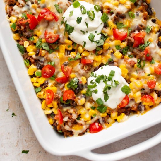 easy taco casserole