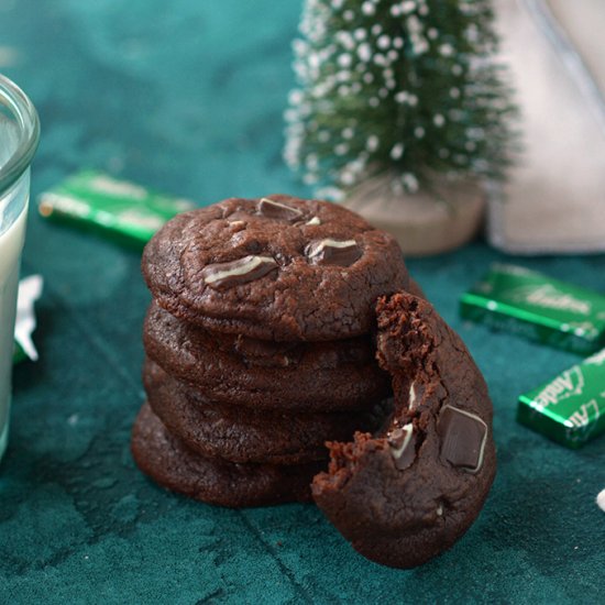 Chocolate Andes Mint Cookies