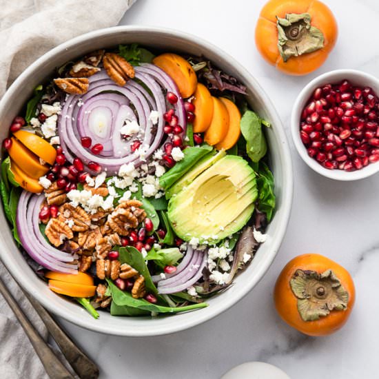 Pomegranate Persimmon Salad