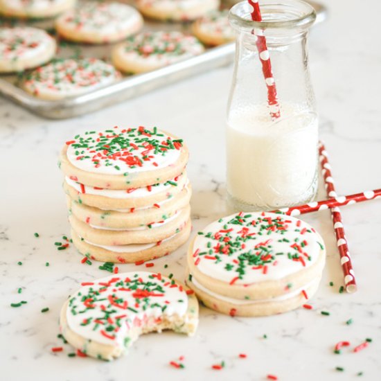 Christmas Confetti Sugar Cookies