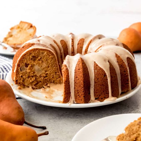 PEAR GINGER BUNDT CAKE