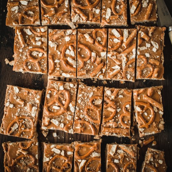 No-Bake Butterscotch Pretzel Bars