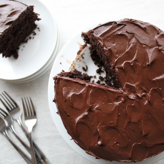 Paleo Dark Chocolate Cake