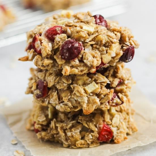 Cranberry Apple Breakfast Cookies