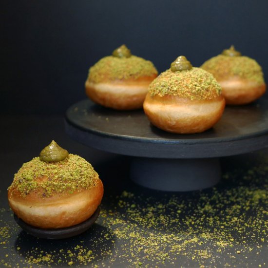 Pistachio Sufganiot