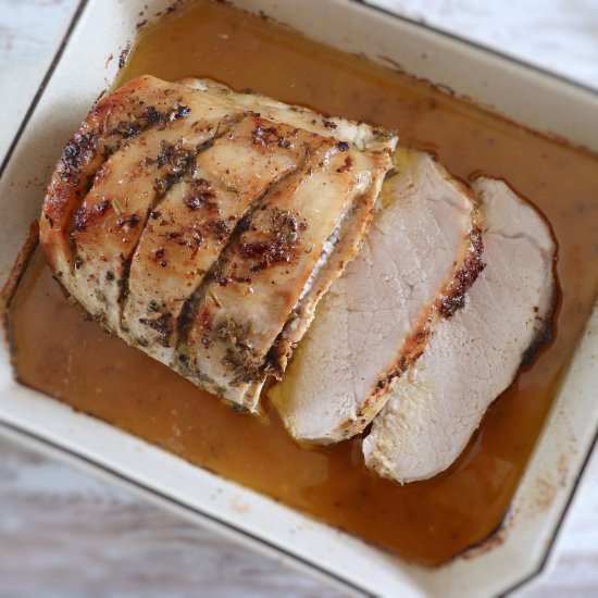 Pork loin with spices