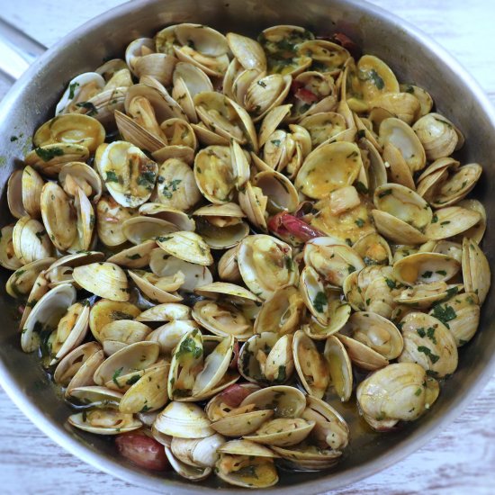 Clams with mustard