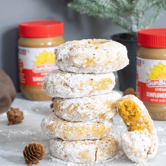 Pumpkin Sunflower Butter Donuts