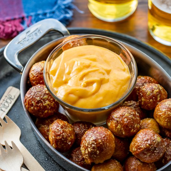 Beer Cheese Dip with Pretzels