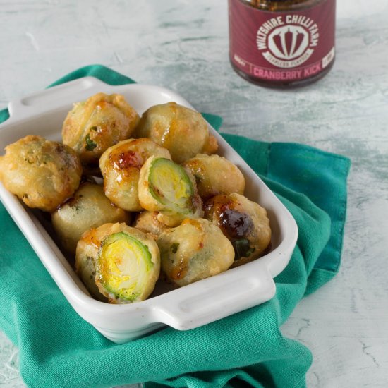 Battered Brussels sprouts