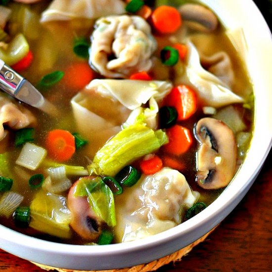 Pork Stuffed Wonton Soup