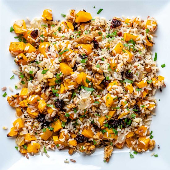 WILD RICE AND SQUASH PILAF STUFFING