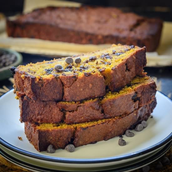 Pumpkin Chocolate Chips Bread